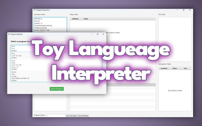 Toy Language Interpreter